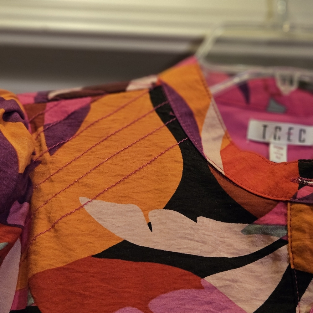 NWT TCEC Multi-Colored Geometric Pattern Dress - … - image 3